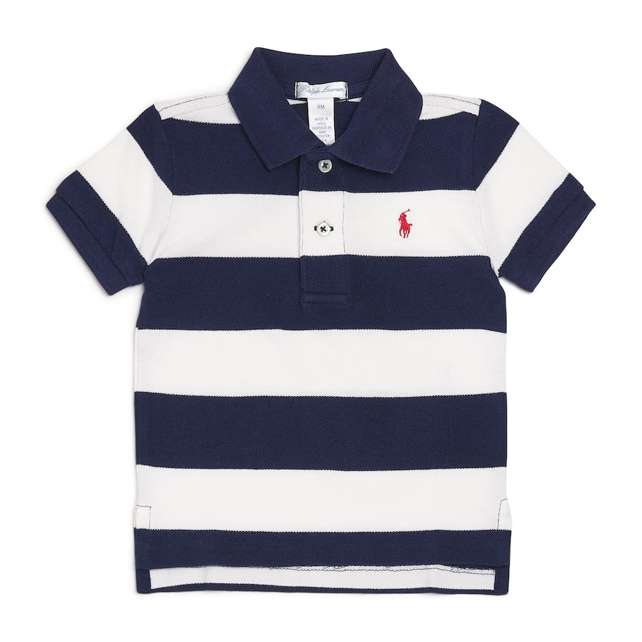 Ralph Lauren Kids Cotton Stripe Polo Shirt (3-24 Months)