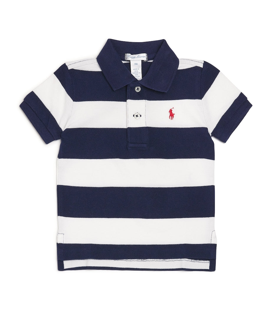 Ralph Lauren Kids Cotton Stripe Polo Shirt (3-24 Months)