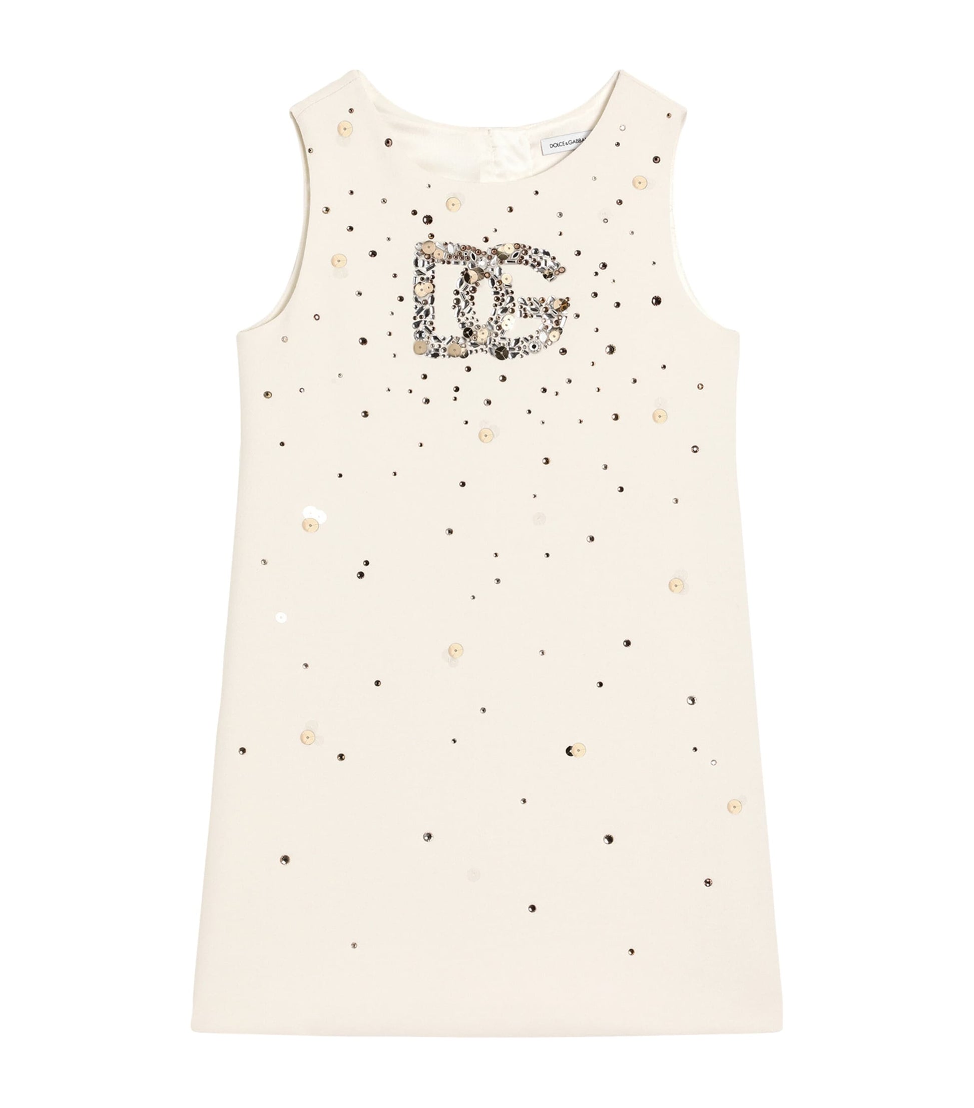 Dolce & Gabbana Kids Embellished Logo Dress (8-12 Years)