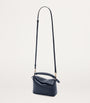 LOEWE Navy Mini Leather Puzzle Edge Top-Handle Bag