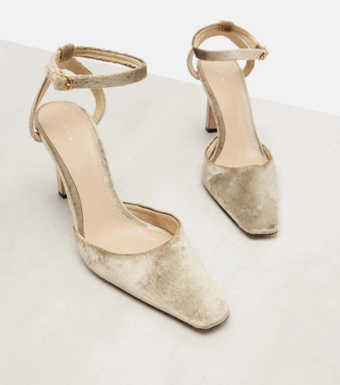The Row - Carla 80 velvet pumps