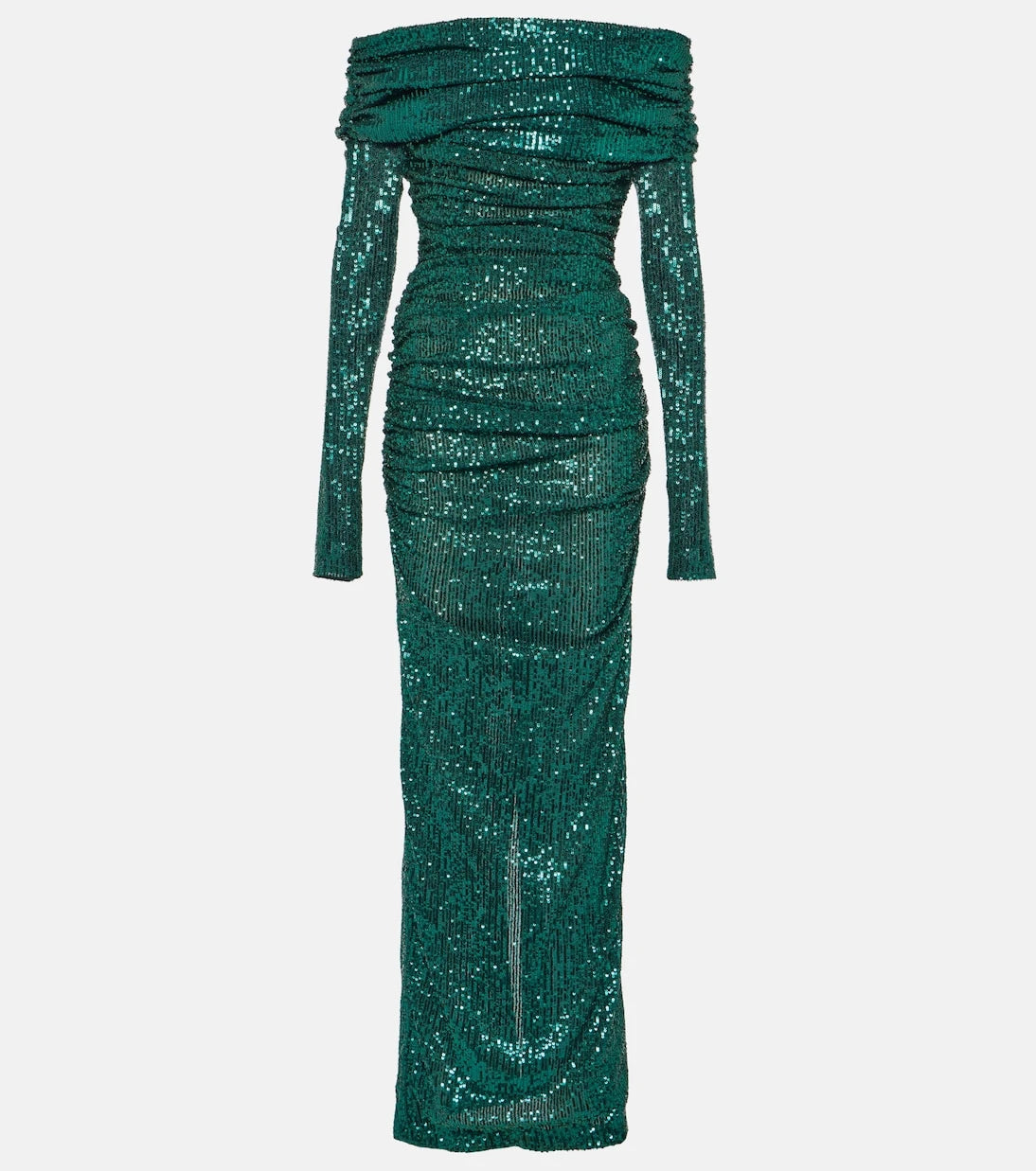Dolce&Gabbana - Off-shoulder sequined gown