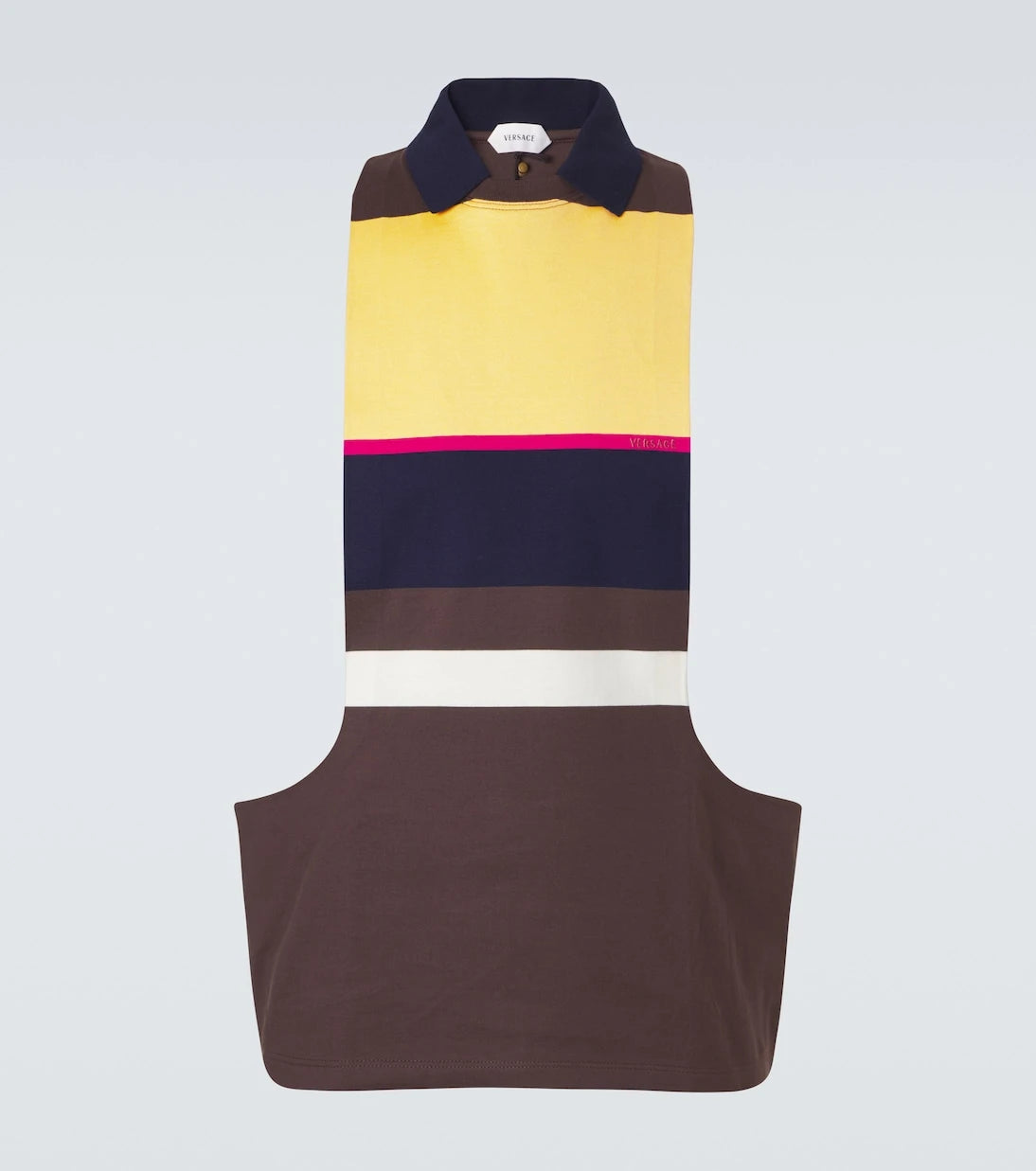 Versace - Striped cotton tank top