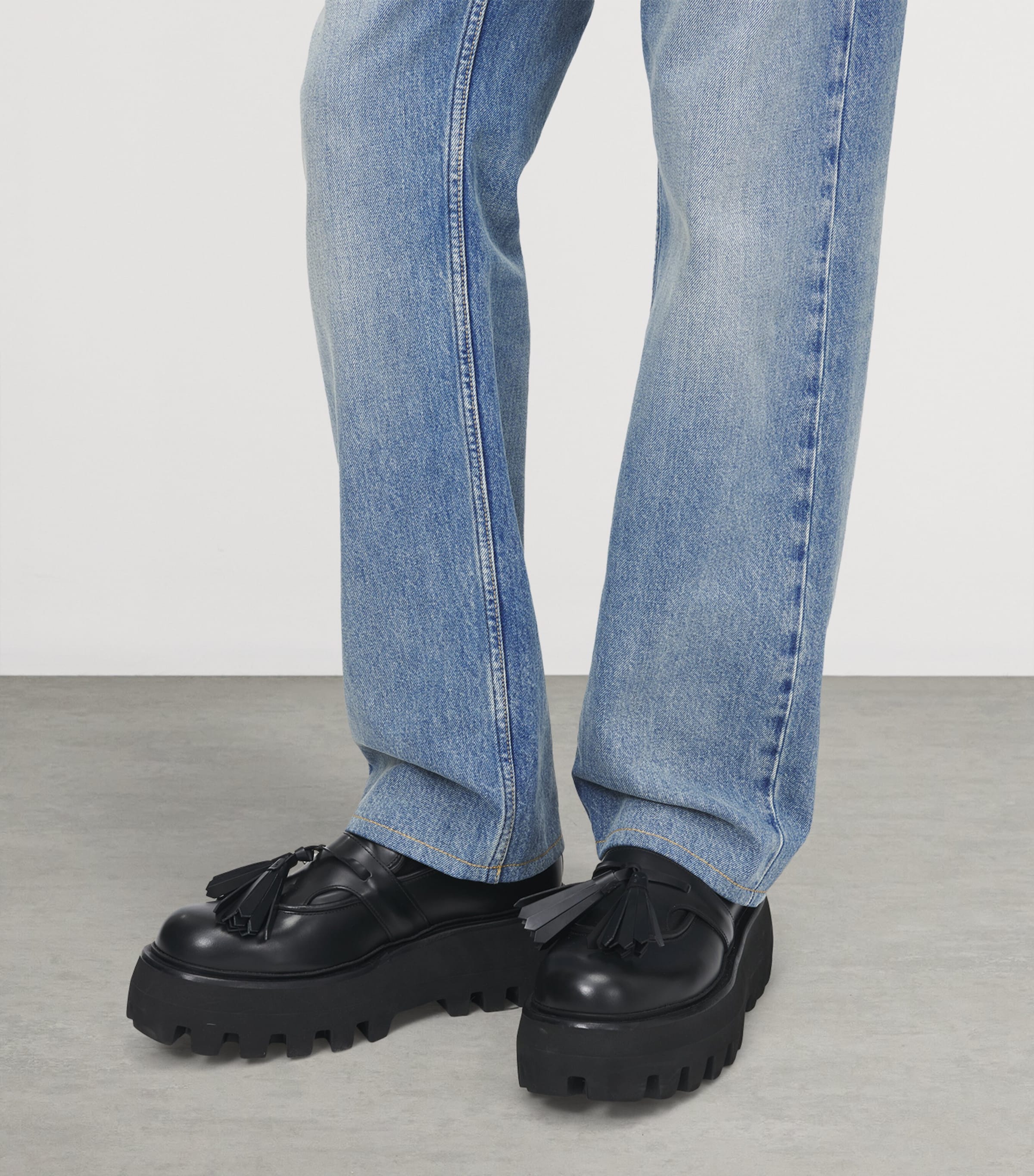 McQueen Leather Sofa Loafers