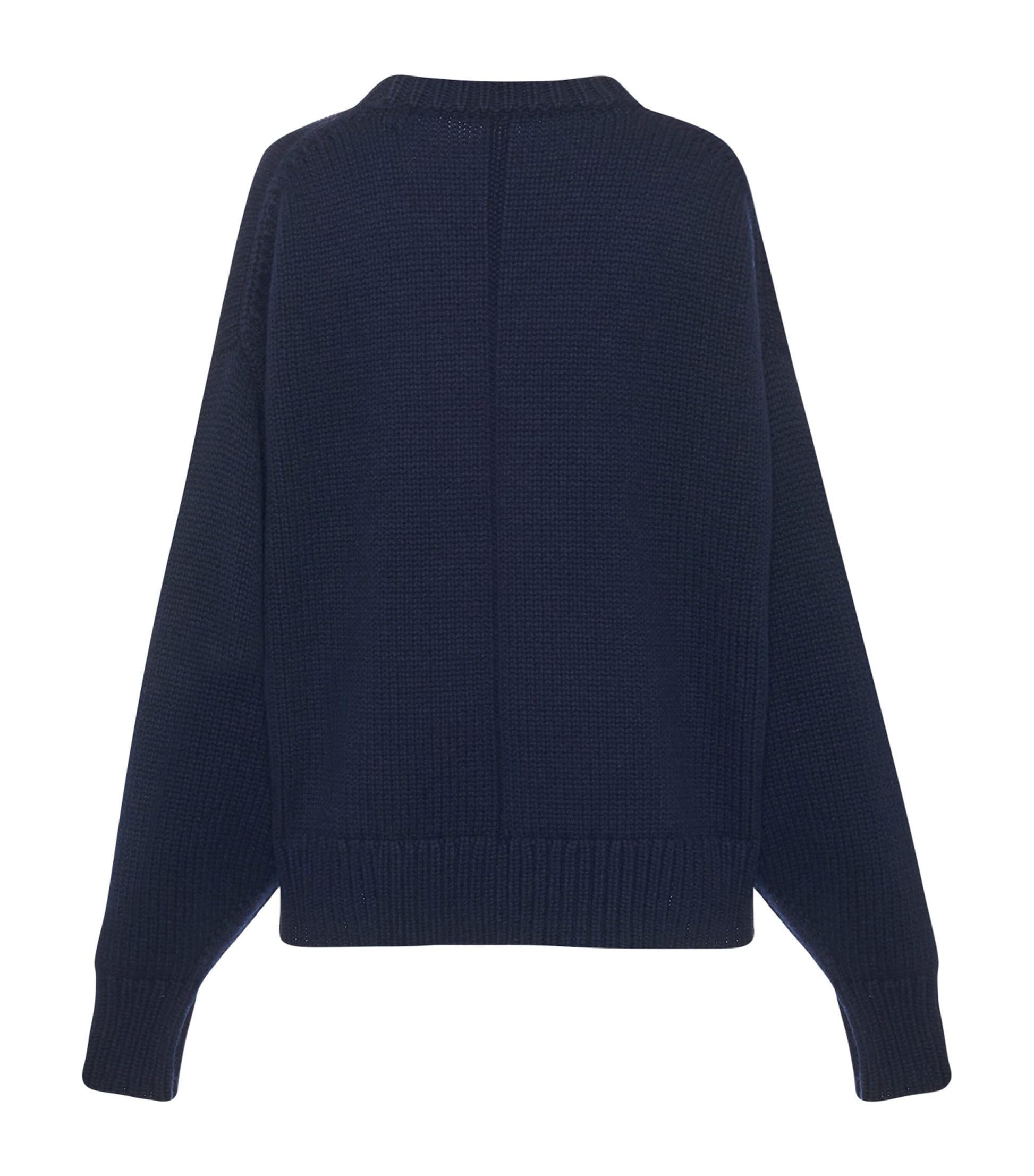 Navy Ophelia Wool-Cashmere Sweater