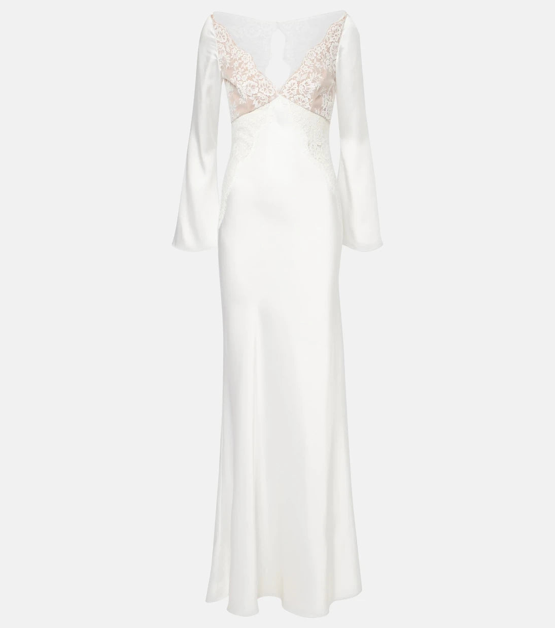 Self-Portrait - x Christopher Kane lace-trimmed satin gown
