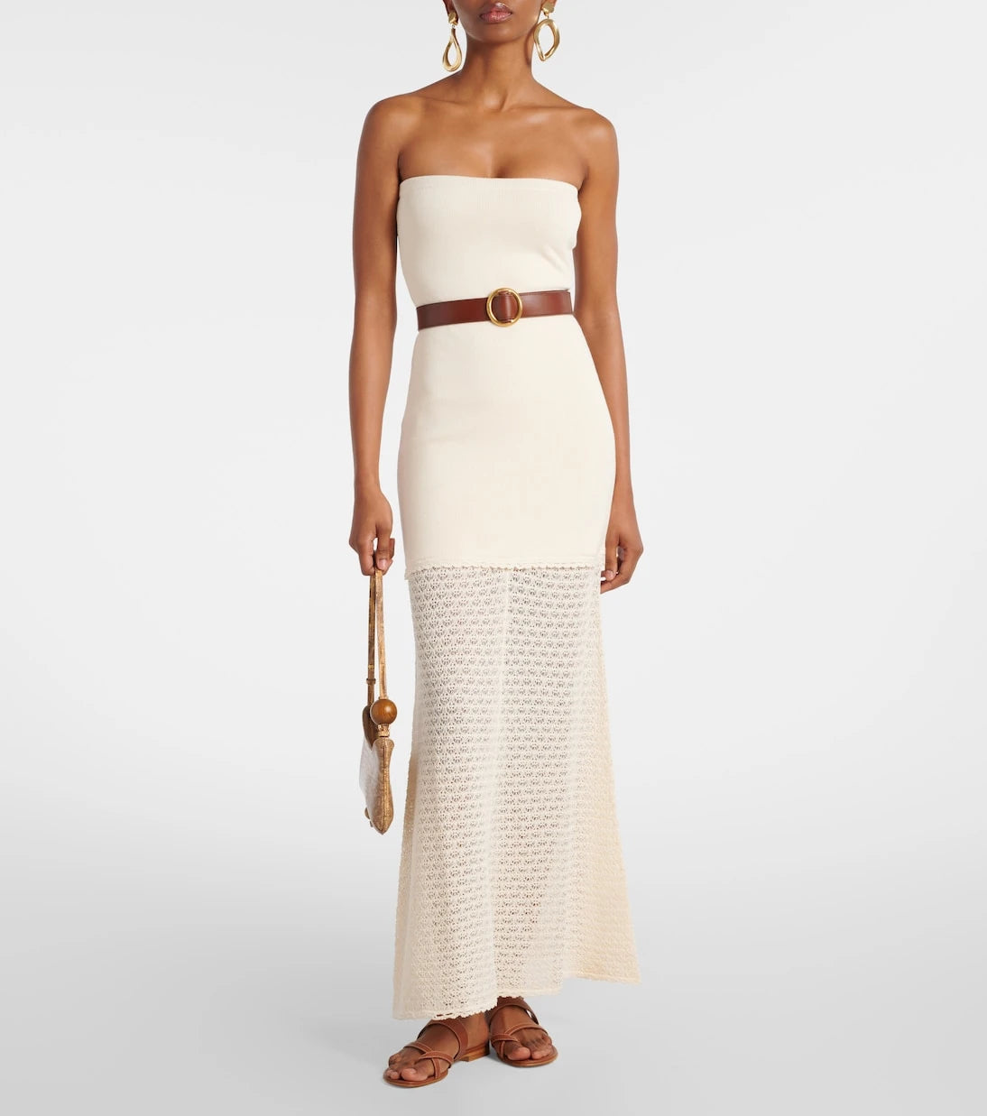 Posse - Romy crochet-trimmed maxi dress