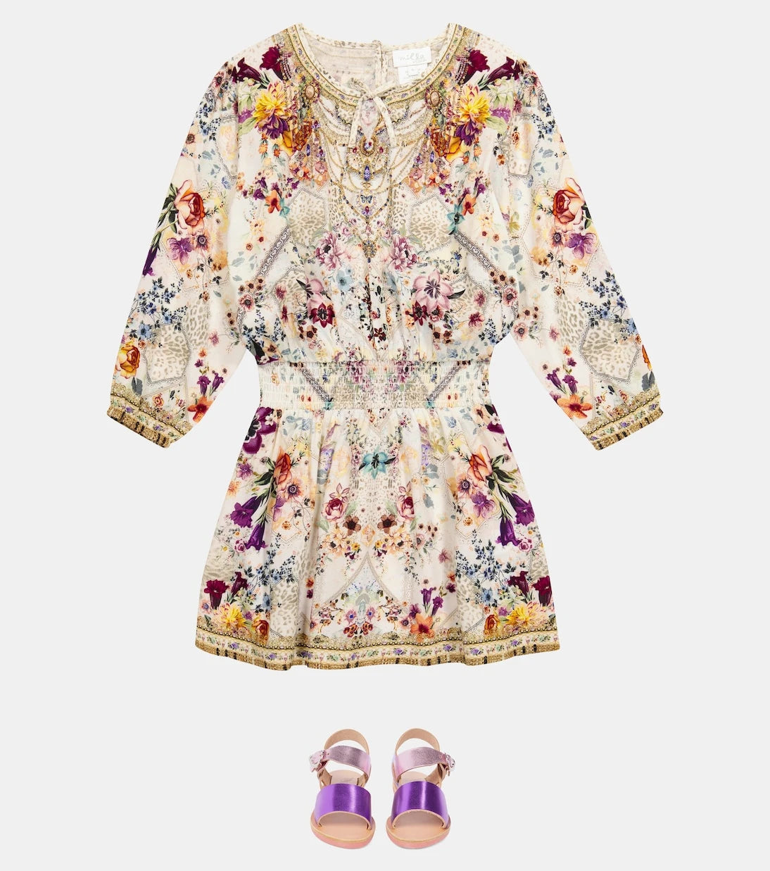 Camilla Kids - Embellished floral dress