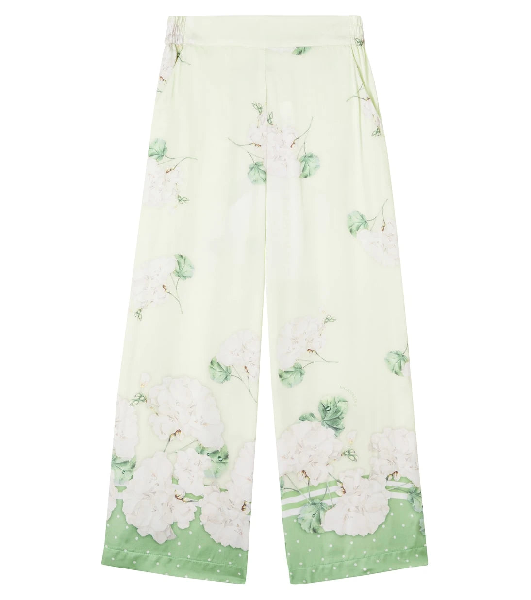 Monnalisa - Floral satin pajama pants