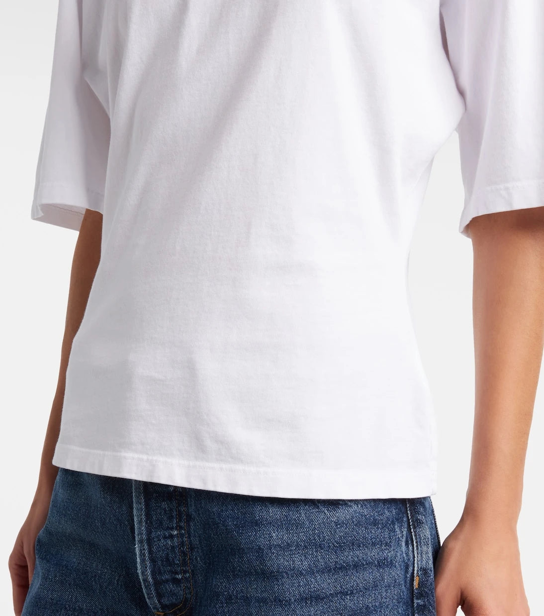 Agolde - Storey gathered cotton jersey T-shirt