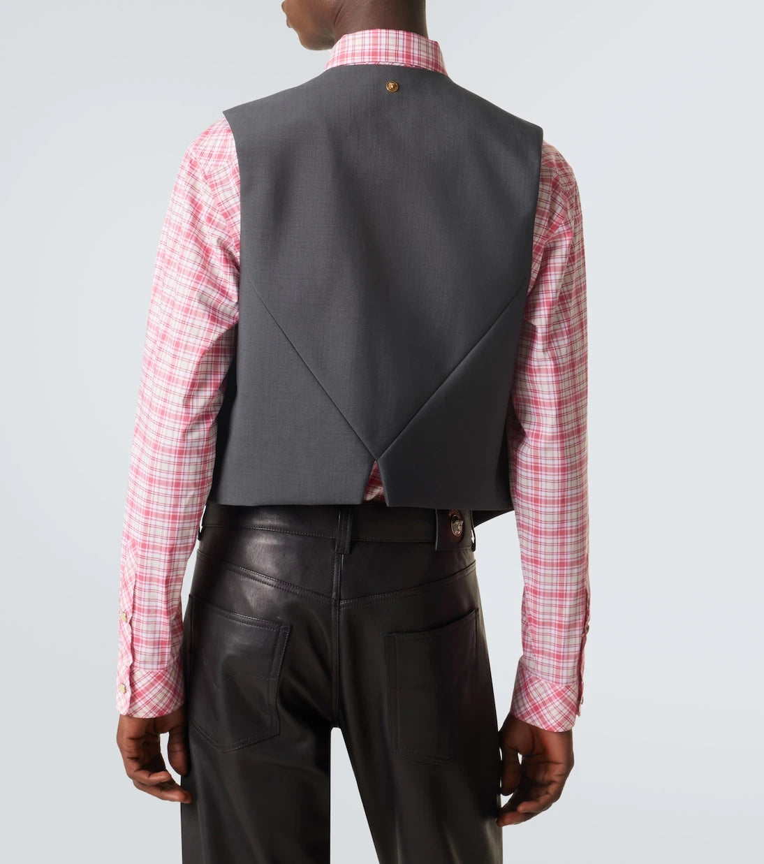 Versace - Embellished wool and mohair vest