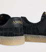 AMIRI Suede Pacific Bones Low-Top Sneakers