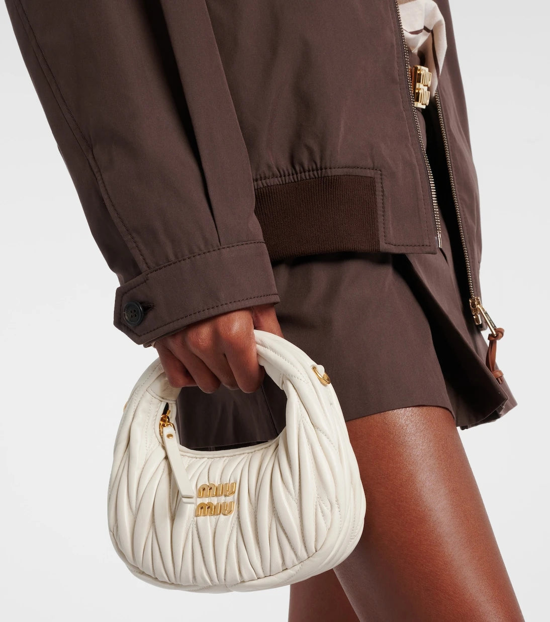 Miu Miu - Wander Mini matelassé leather shoulder bag