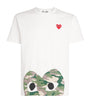 Comme Des Garçons Play Camouflage Half Heart Logo T-Shirt