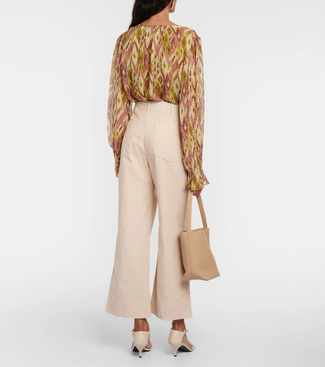 Velvet - Mya cropped cotton wide-leg pants