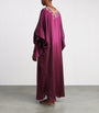 TORLOWEI Purple Silk Nana Boubou Kaftan