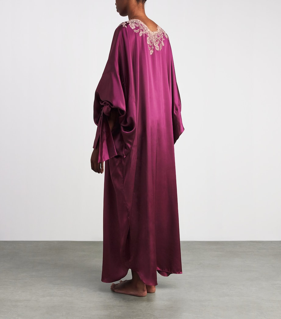 TORLOWEI Purple Silk Nana Boubou Kaftan