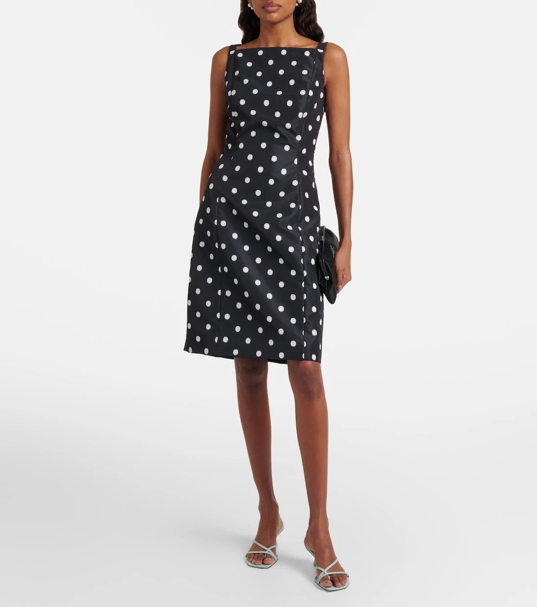 Patou - Polka-dot faille minidress