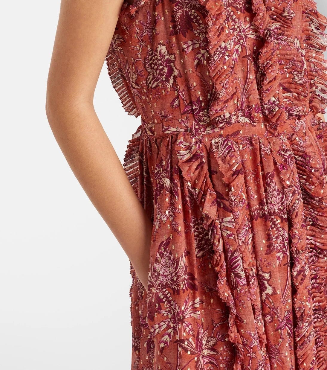 Ulla Johnson - Aida ruffled silk-blend chiffon maxi dress