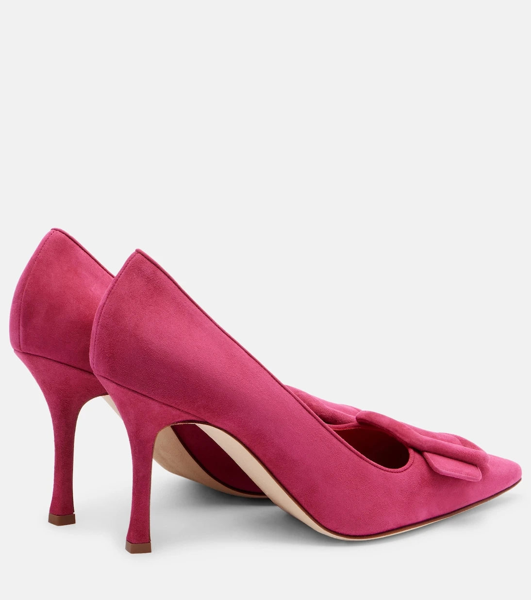 Manolo Blahnik - حذاء "ميسال" بكعب 90 من الشمواه