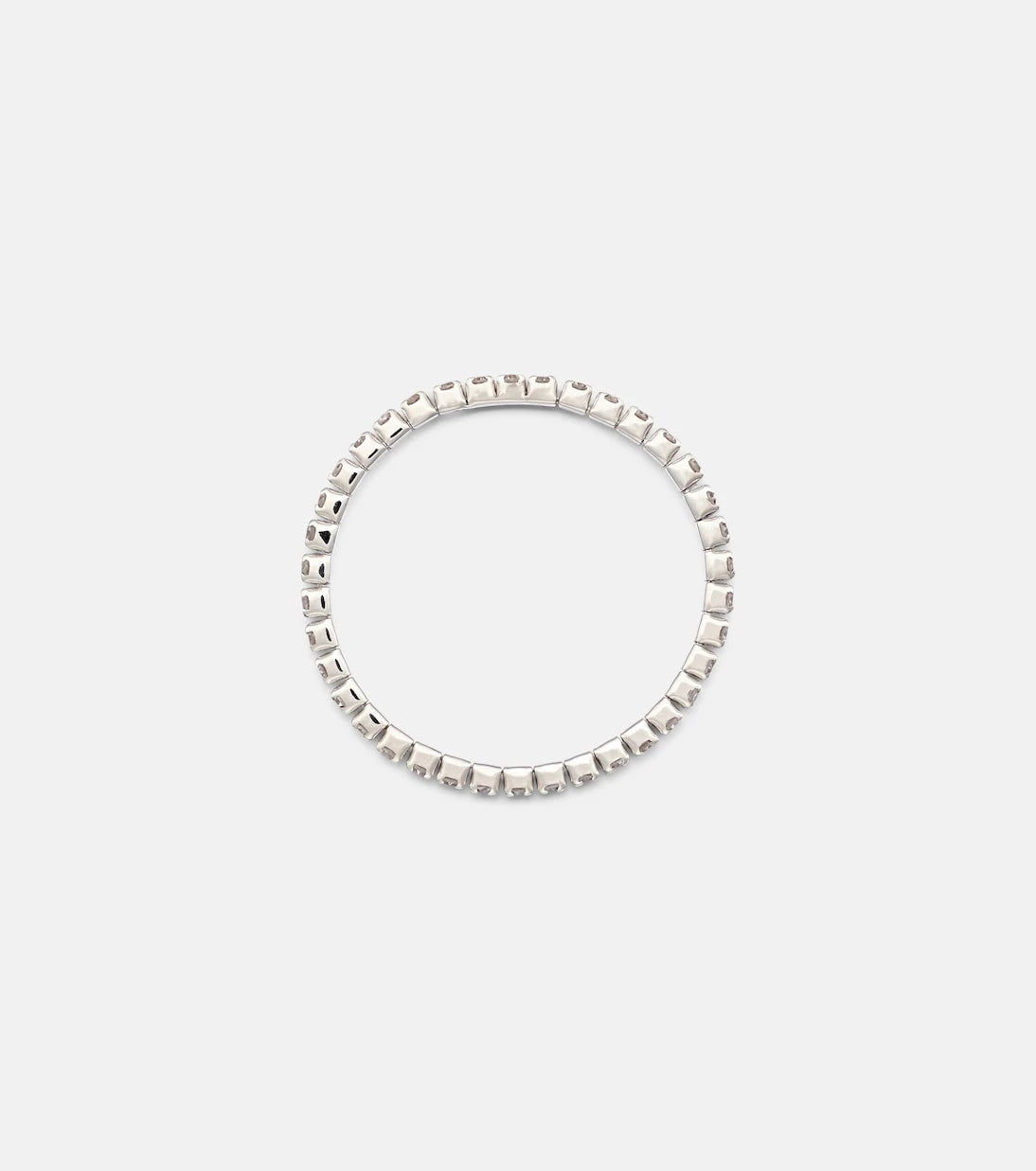 Shay Jewelry - خاتم Single Thread من الذهب الأبيض عيار 18 قيراطاً مع الألماس