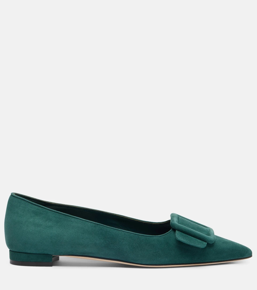 Manolo Blahnik - Maysale suede ballet flats