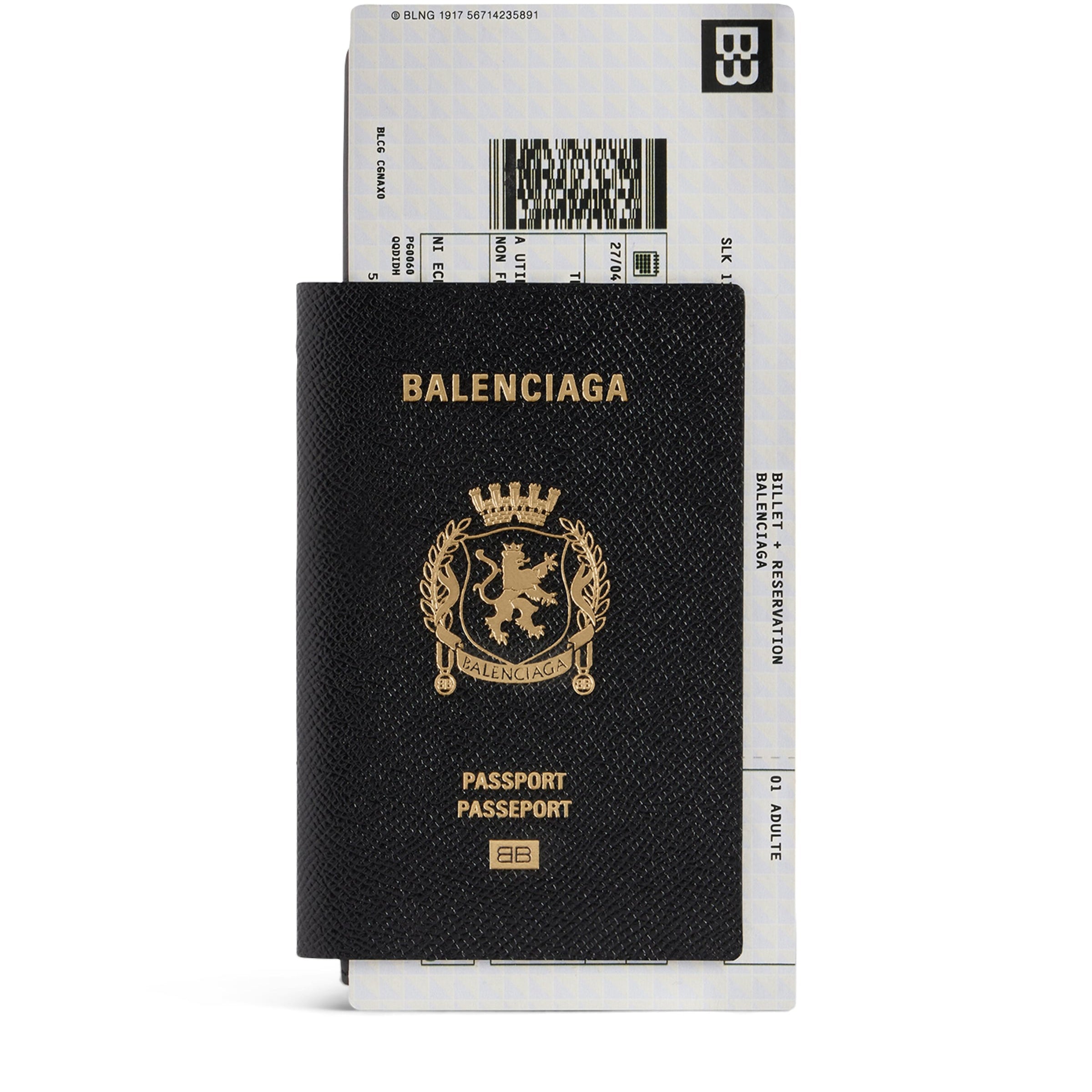 Balenciaga Calfskin Passport Long Wallet