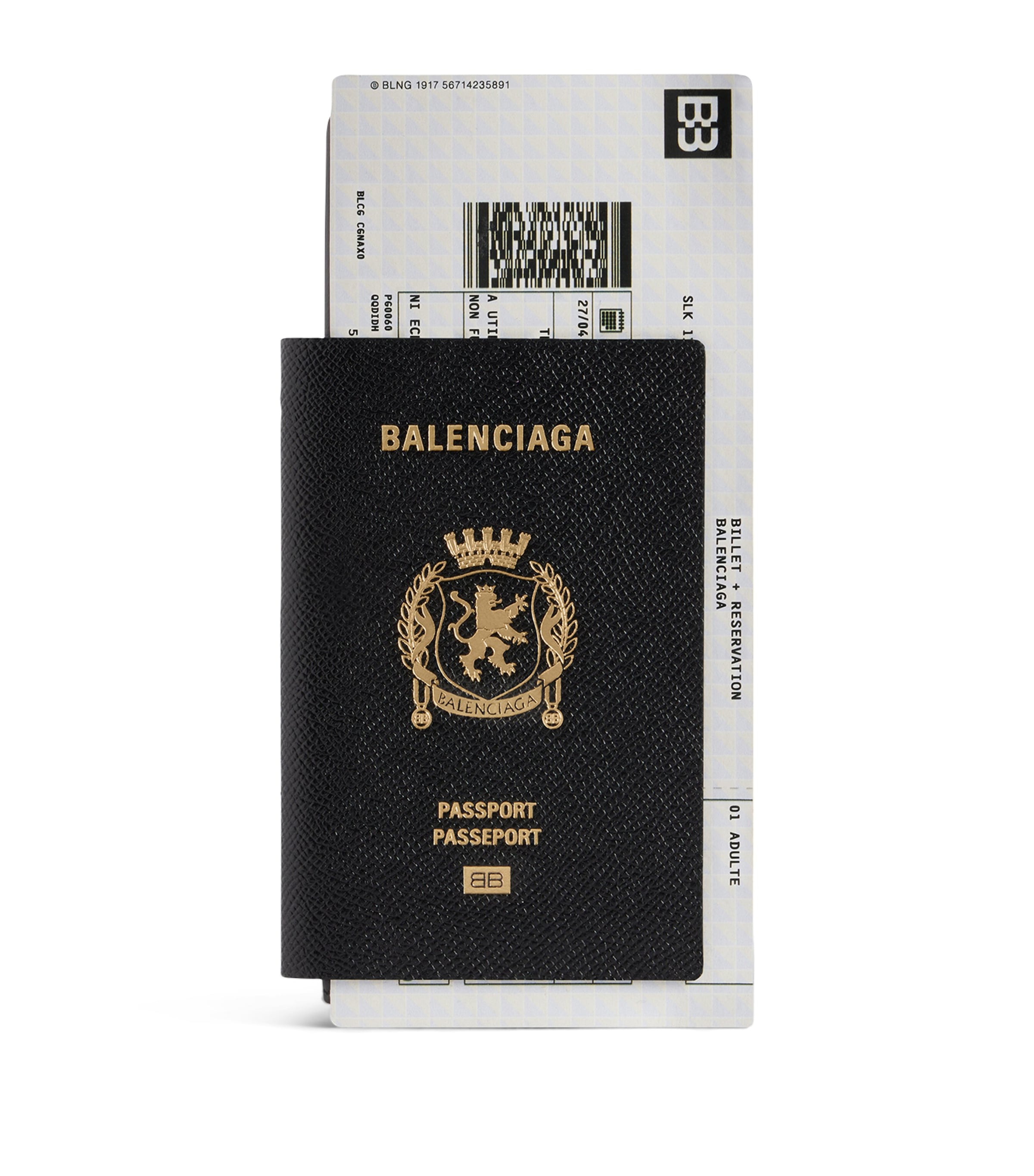 Balenciaga Calfskin Passport Long Wallet