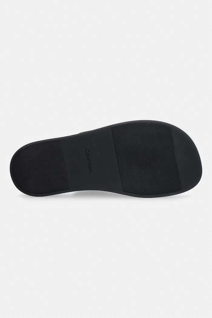 Calvin Klein чехли мъжки от кожа ERGON DOUBLE BAR SANDAL LTH