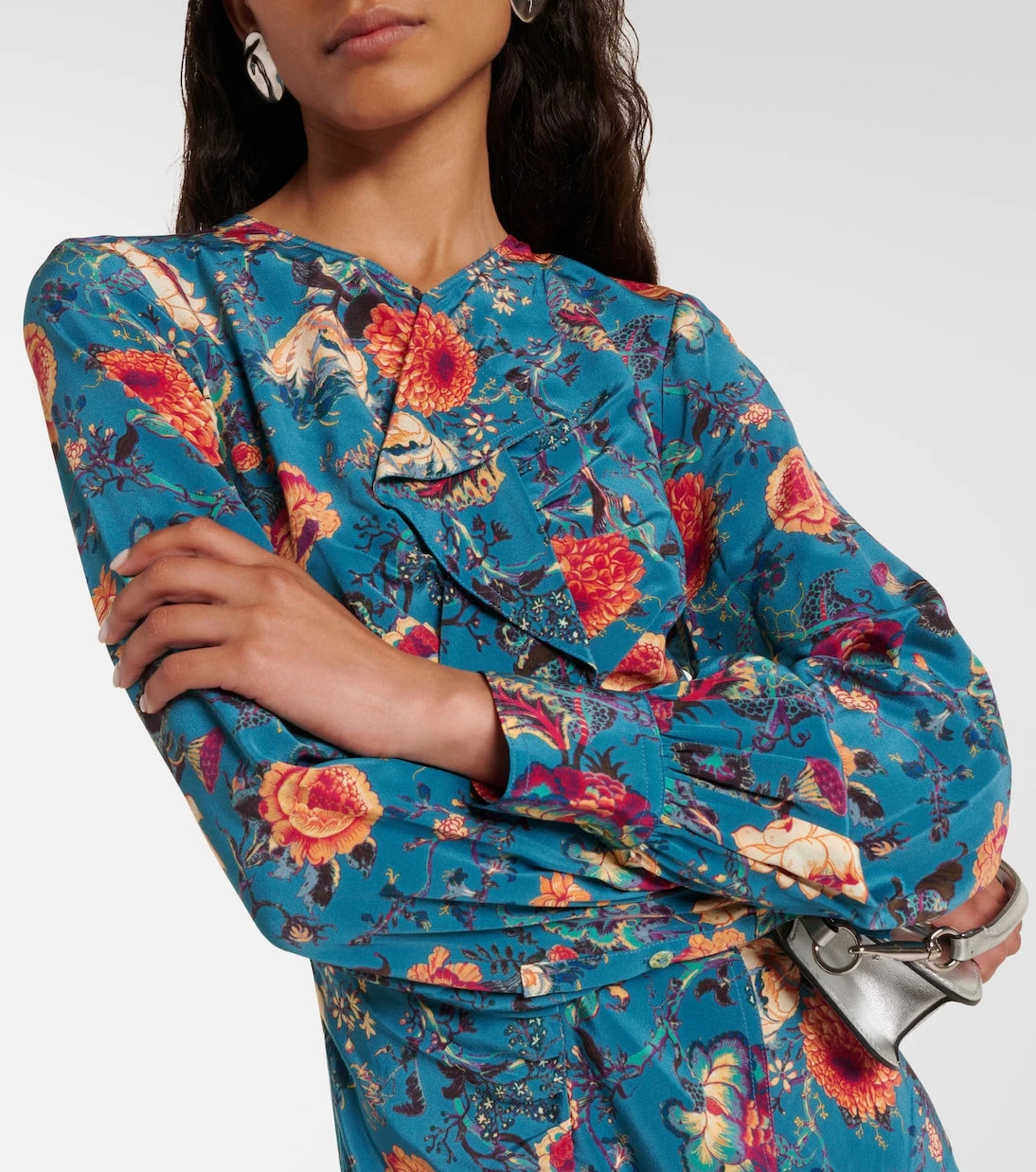 Ulla Johnson - Salima ruffled floral silk minidress