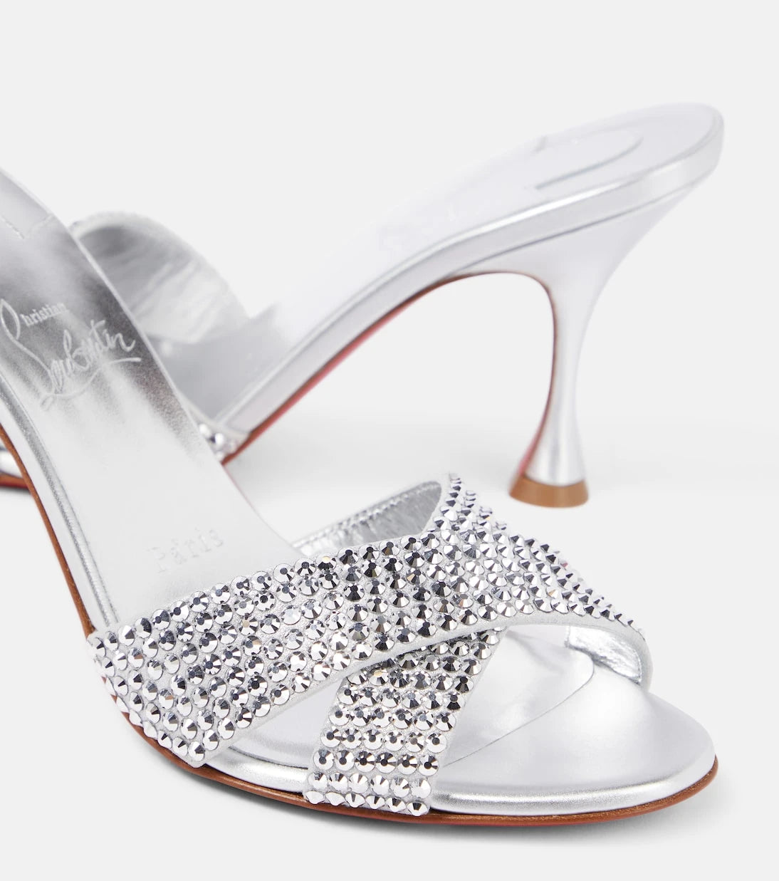 Christian Louboutin - Mariza Is Back embellished leather mules