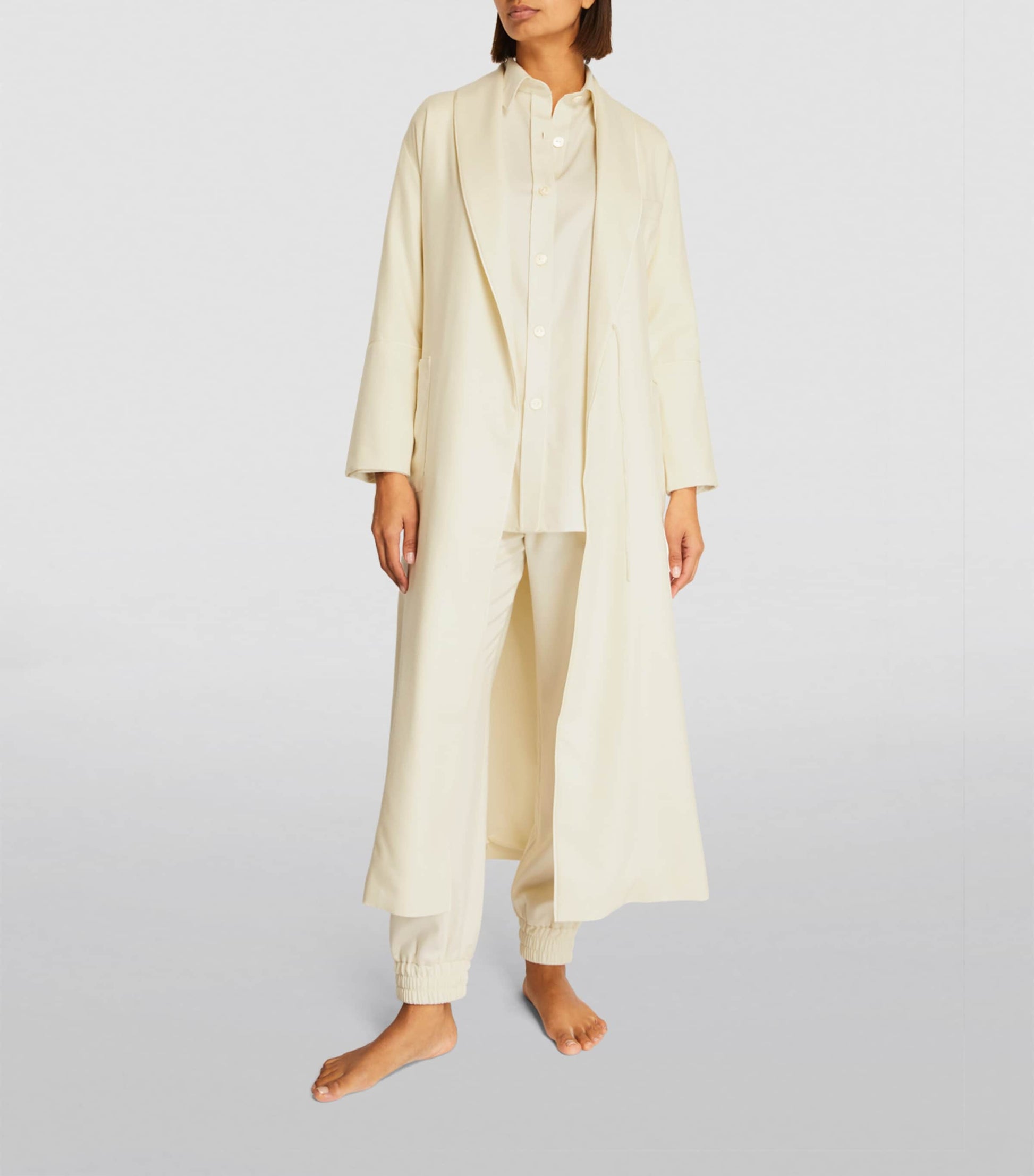 White Cashmere Logan Robe