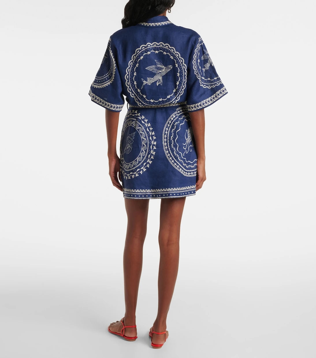 Alémais - Oceane linen minidress