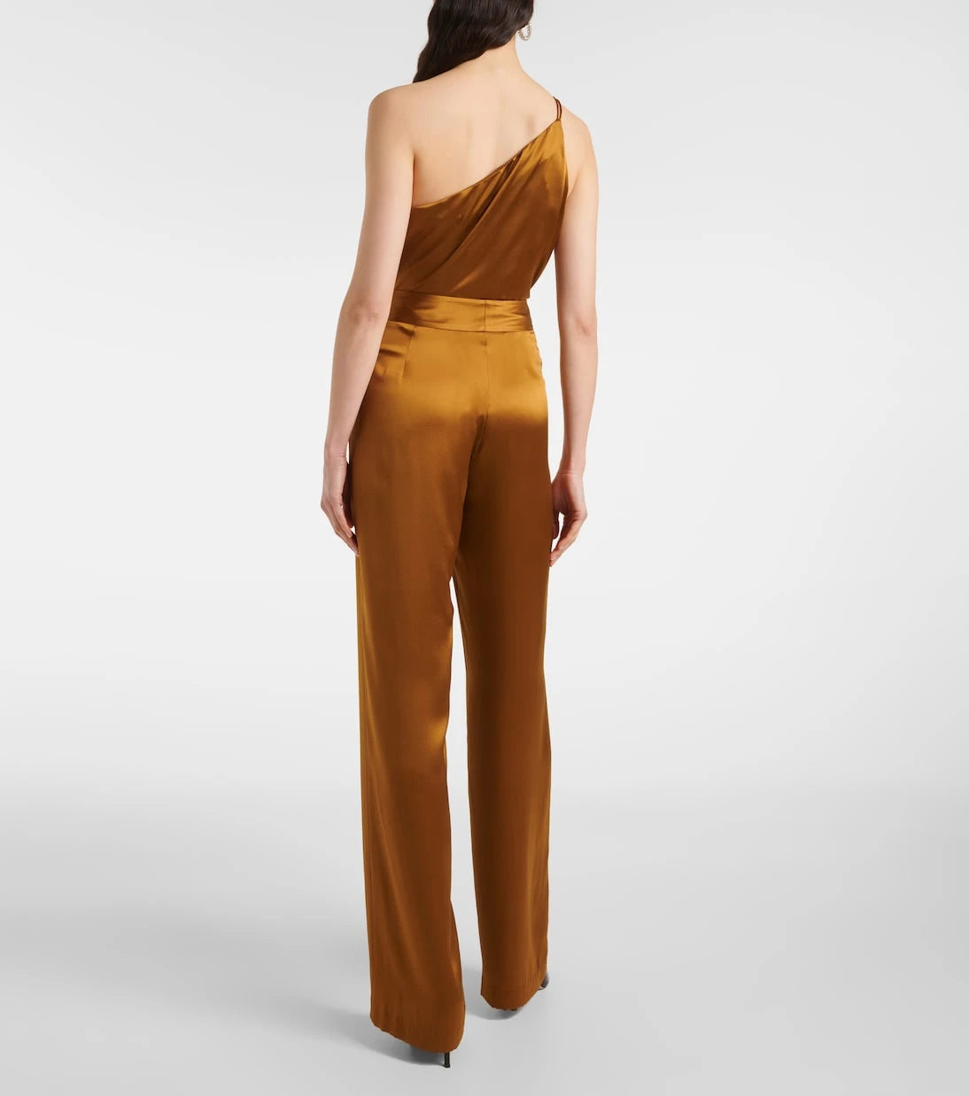 The Sei - High-rise silk satin wide-leg pants