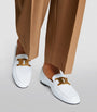 White Leather Loafers