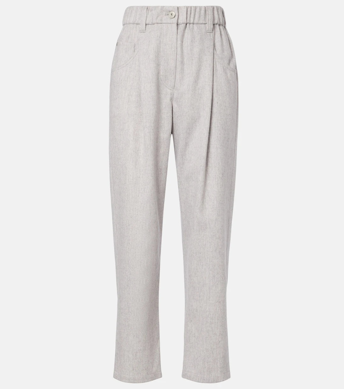 Brunello Cucinelli - Monili wool tapered pants