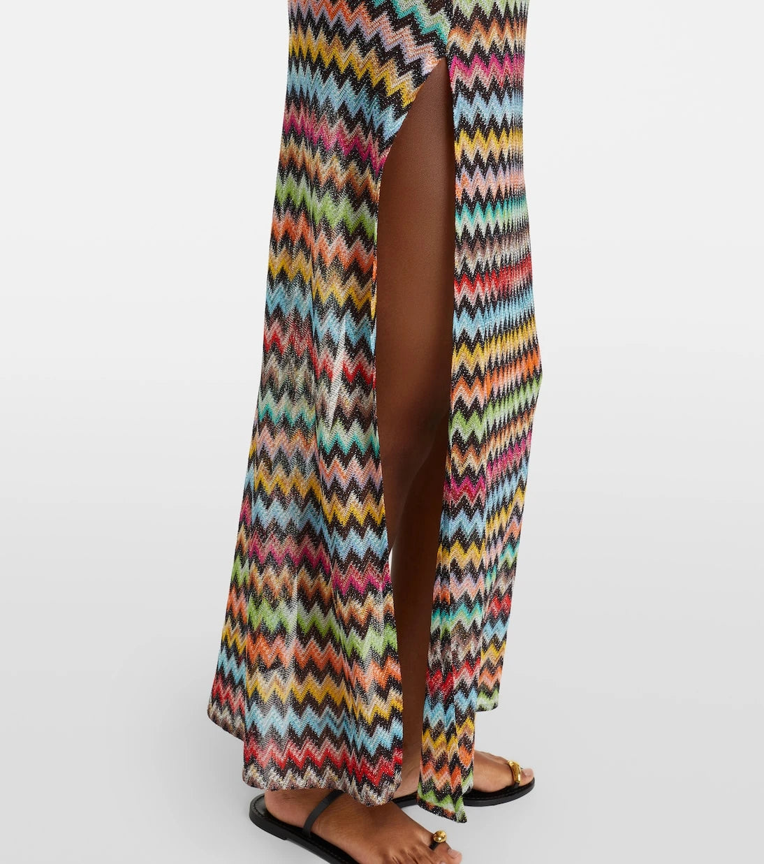 Missoni - Zigzag lamé beach cover-up