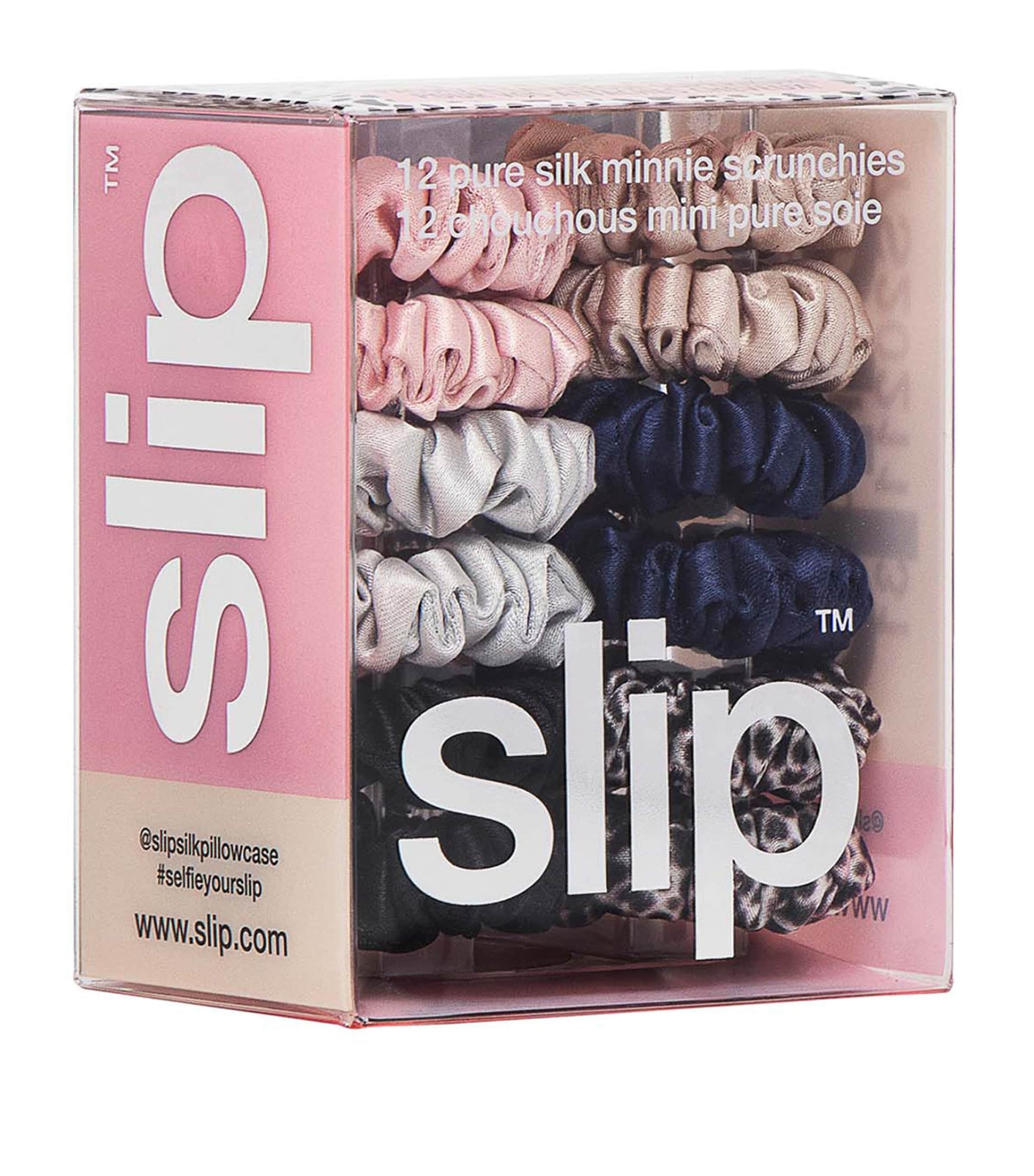 Pure Silk Minnie Scrunchies (Set of 12)
