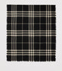 Wool Wide Check Scarf BLACK/CALICO IP CHK