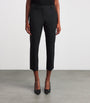 Theory Black Good Wool Cropped Treeca Trousers