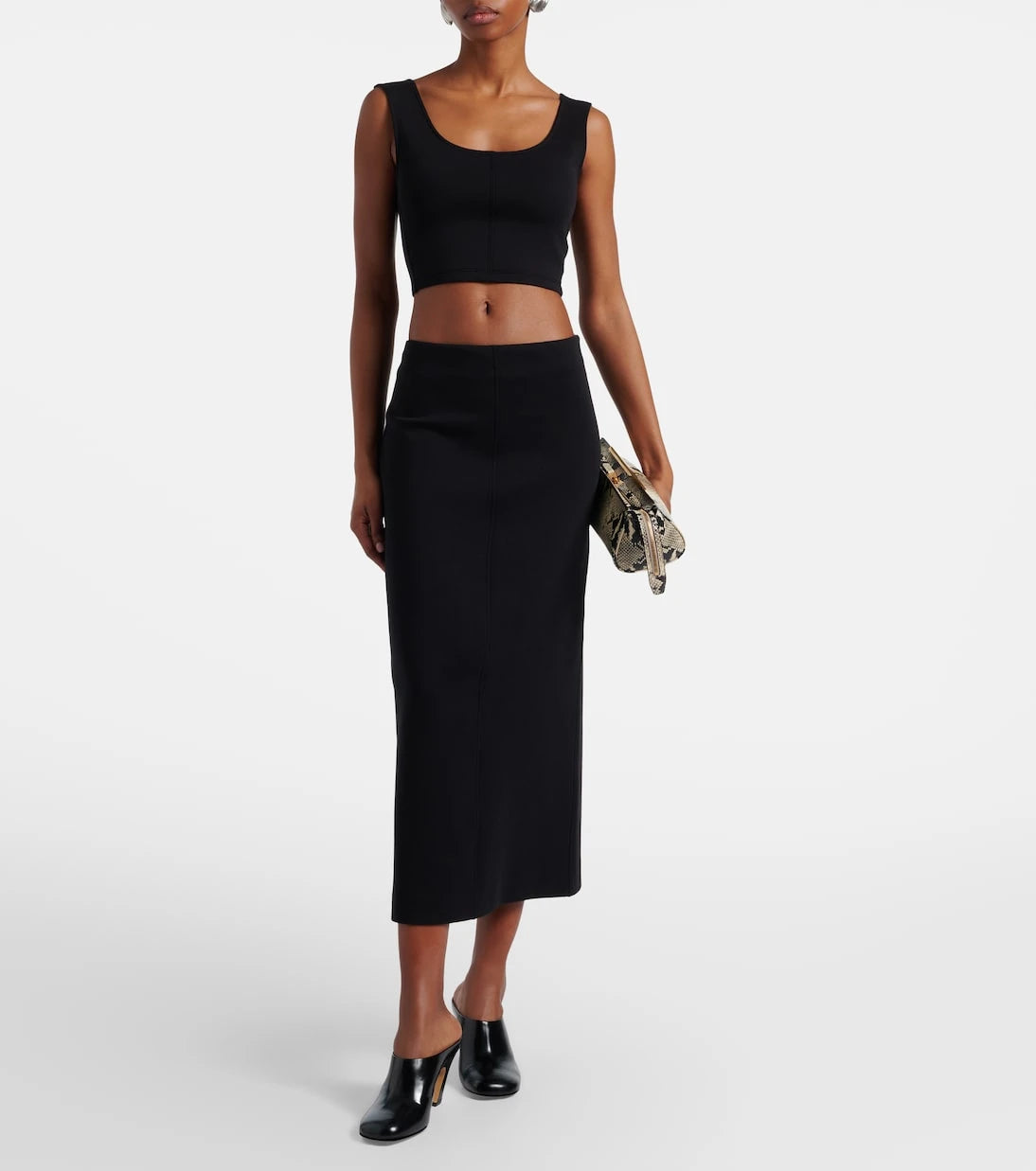 'S Max Mara - Dire cotton-blend crop top