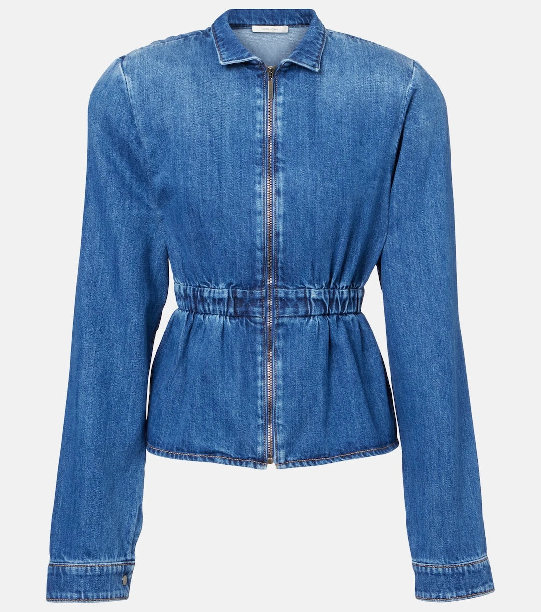 Nensi Dojaka - Gathered denim jacket