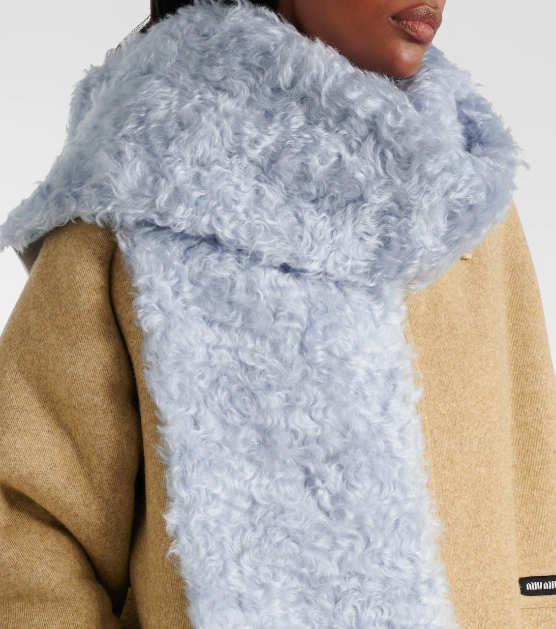 Miu Miu - Mohair, cotton and virgin wool scarf
