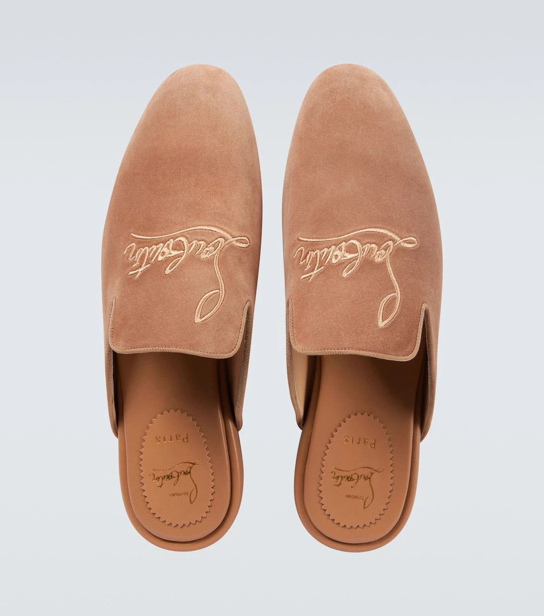 Christian Louboutin - Navy Coolito Flat mules