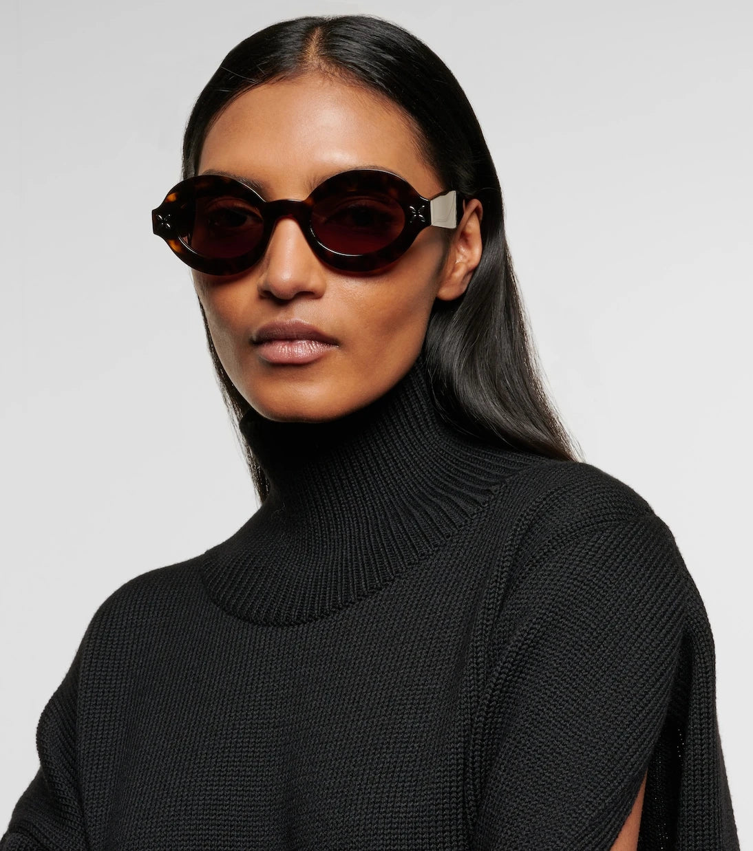 Alaïa - نظارة شمسية مستديرة بعدسة بتلات
