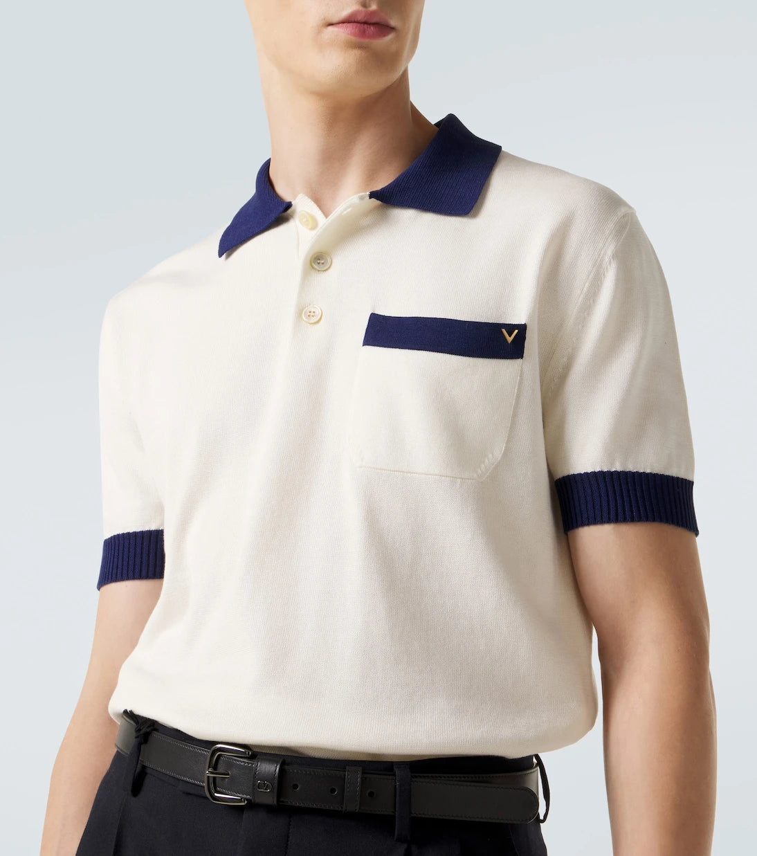 Valentino - VGold cotton polo shirt