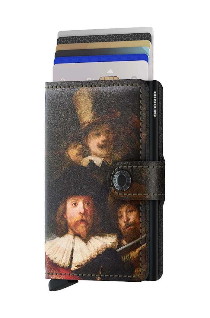 Кожен портфейл Secrid Miniwallet Art Night Watch