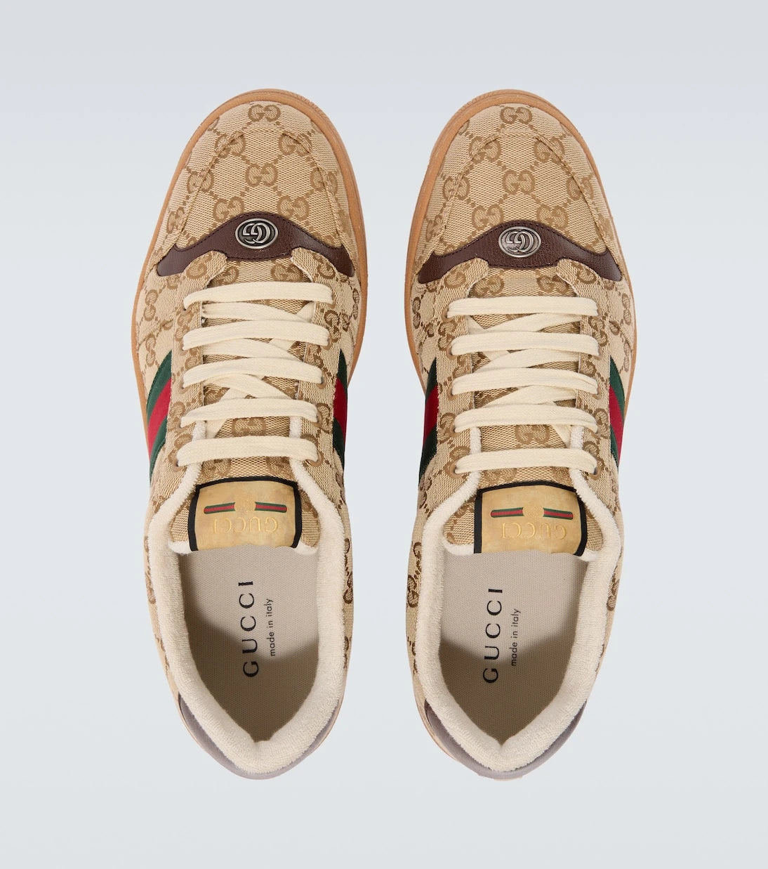 Gucci - حذاء سنيكرز سكرينر GG كانفاس