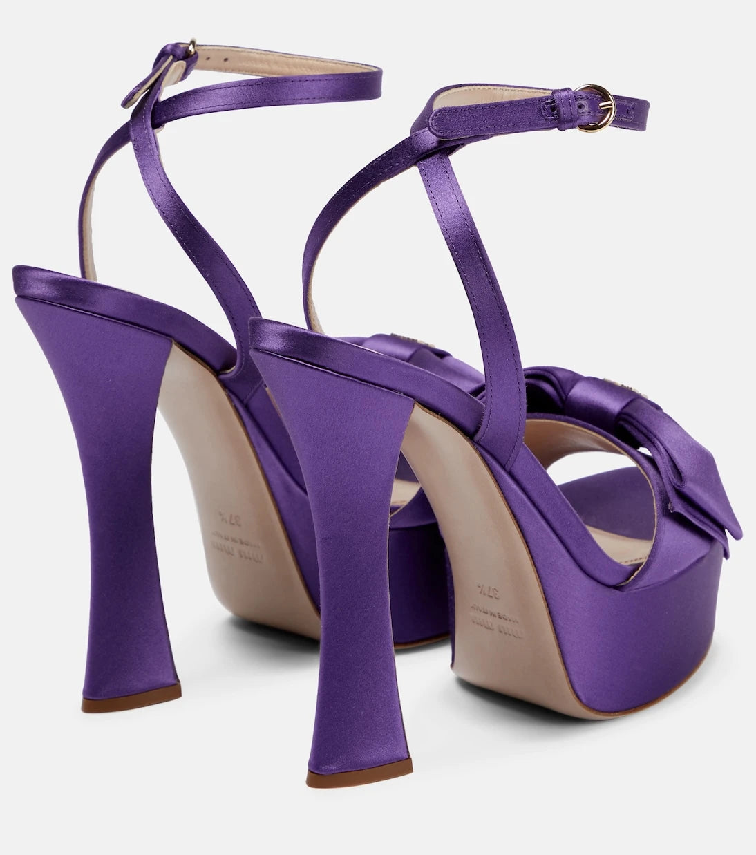 Miu Miu - Satin platform sandals