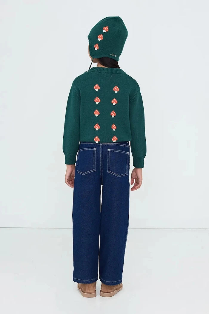 Pamuklu Çocuk Kazak MINI MUSHROOMS SWEATER